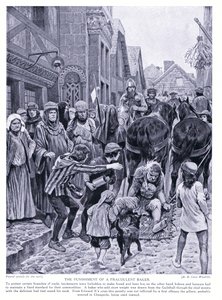 A punição de um padeiro fraudulento, de 1920
